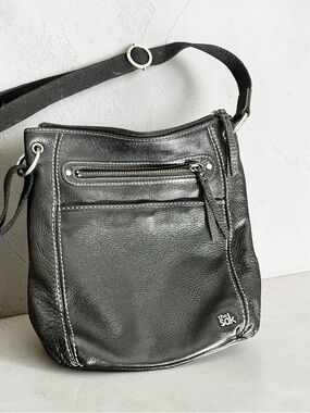 The Sak Black Leather Crossbody Bag